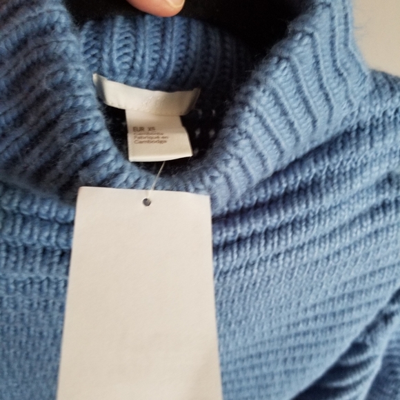 H&M Blue Oversized Chunky Sweater - Picture 4 of 5